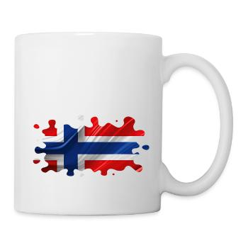 Norwegen Norwegen Flagge Skandinavien Norden Tor Viking - Tasse - Weiß - Rechts
