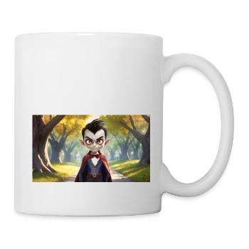 vampire - young cute little monsters - Mug - white - Right