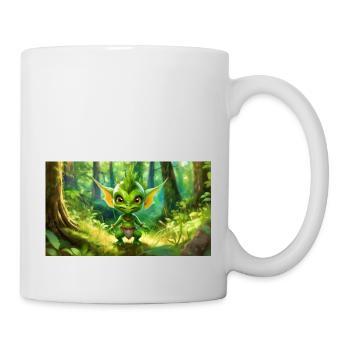 Goblin - Junge niedliche kleine Monster - Tasse - Weiß - Rechts