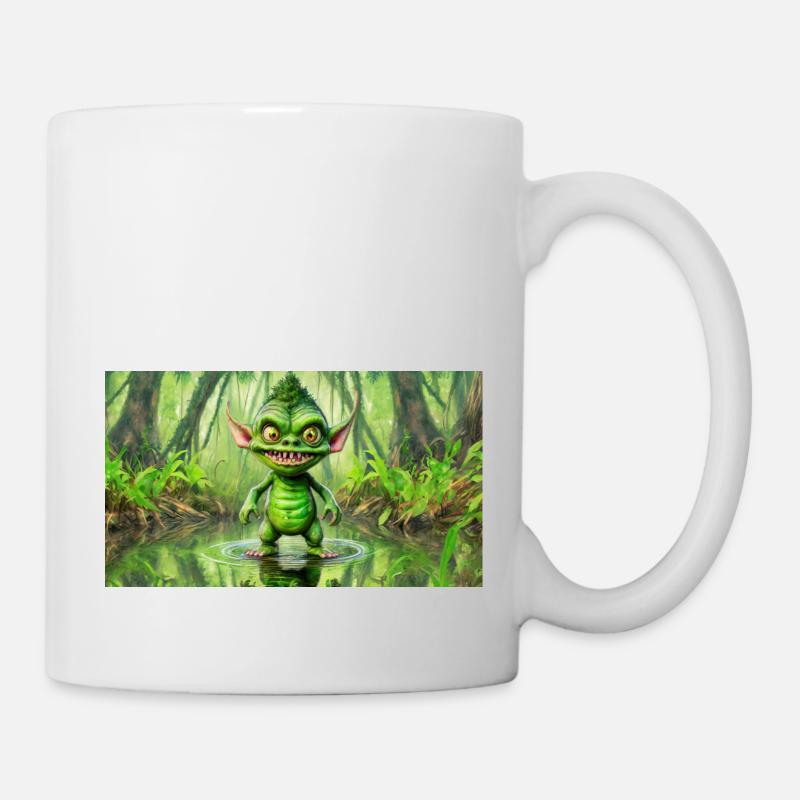 Goblin - Junge niedliche kleine Monster - Tasse - Weiß