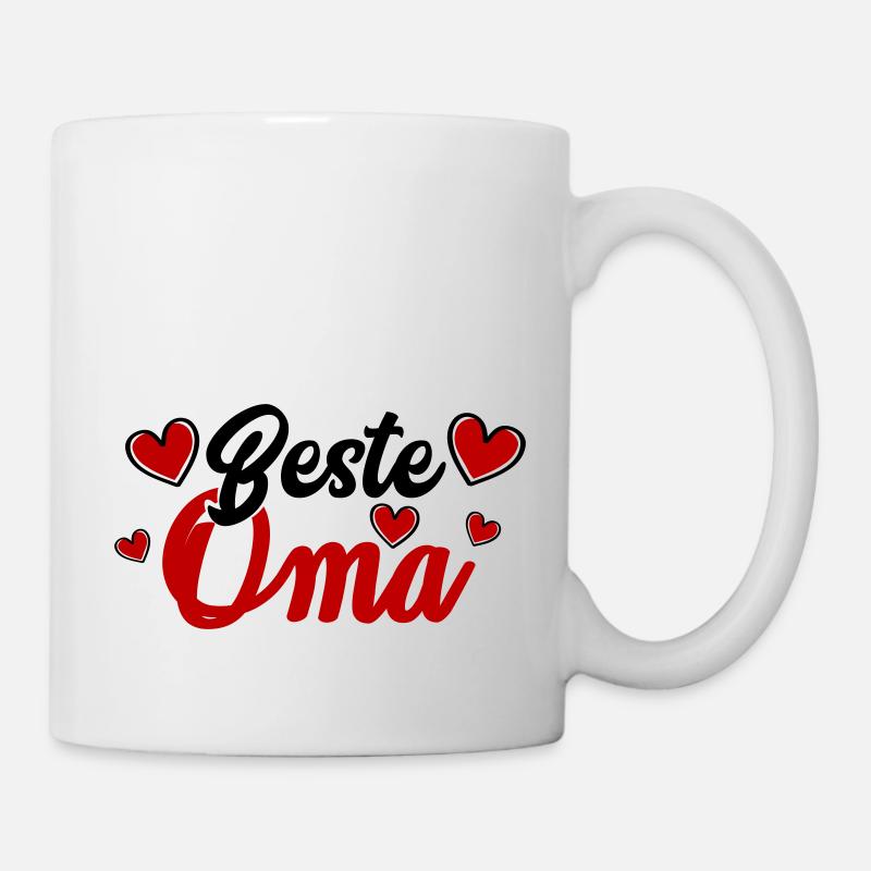 beste oma - Tasse - Weiß