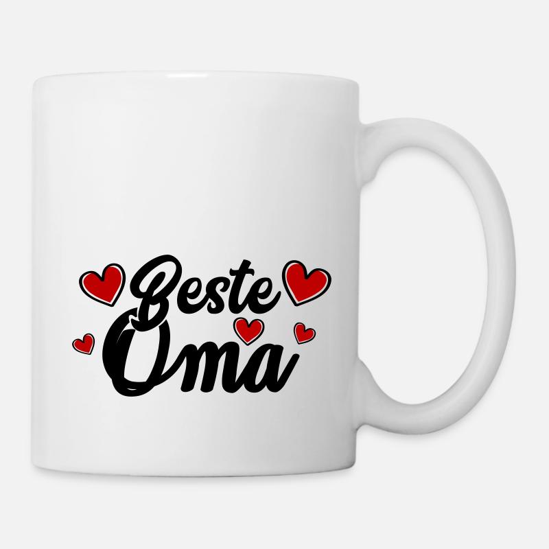 beste oma - Tasse - Weiß