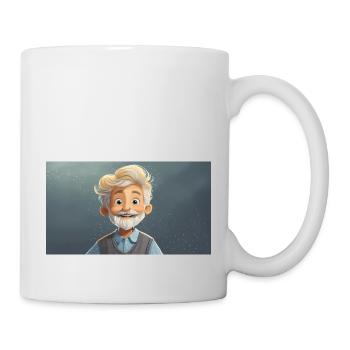 funny hooey kids grow beards - Mug - white - Right