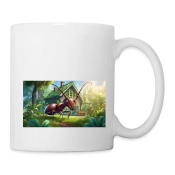 funny hooey an ant is as big as a house - Mug - white - Right