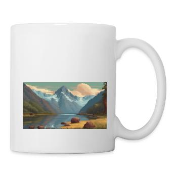 Parc national de Fiordland, Nouvelle-Zélande - Mug blanc - blanc - Droite
