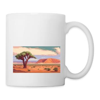 Sossusvlei, Namibia - Pixel Art - Mug - white - Right