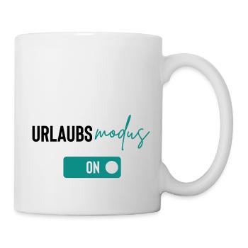 urlaubsmodus - Tasse - Weiß - Rechts