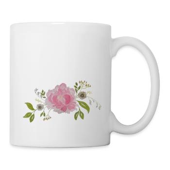 Horizontal Flower Arrangement - Mug - white - Right