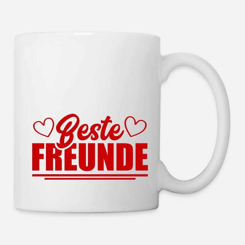 beste freunde - Tasse - Weiß