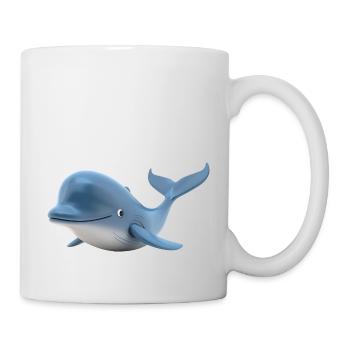 Willibald der freundliche Wal - Tasse - Weiß - Rechts