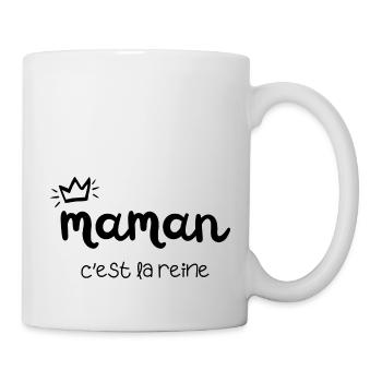 Mama ist die Königin - Tasse - Weiß - Rechts