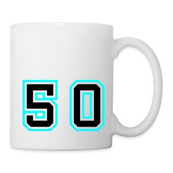 50 number symbol - Mug - white - Right