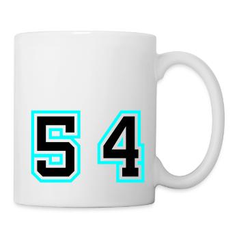 54 Symbole numérique - Mug blanc - blanc - Droite