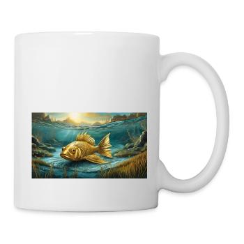 Jeu de mots expression ambiguë - Goldfisch (poisson rouge) - Mug blanc - blanc - Droite