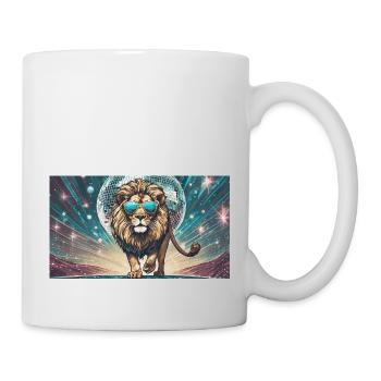 Jeu de mots expression ambiguë – Partylöwe (mondite) - Mug blanc - blanc - Droite