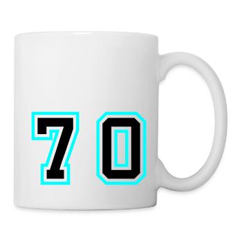 70 Number Symbol - Mug - white - Right