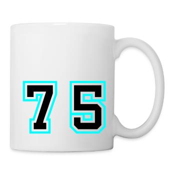 75 Number Symbol - Mug - white - Right