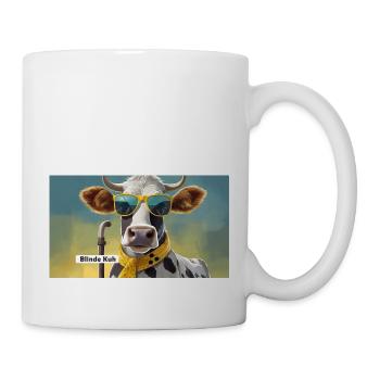 Jeu de mots : expression ambiguë – Blinde Kuh (vache aveugle) - Mug blanc - blanc - Droite
