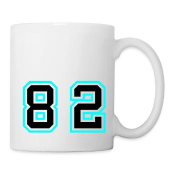 82 Symbole numérique - Mug blanc - blanc - Droite