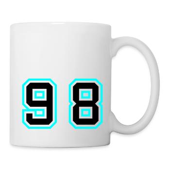 98 Symbole numérique - Mug blanc - blanc - Droite