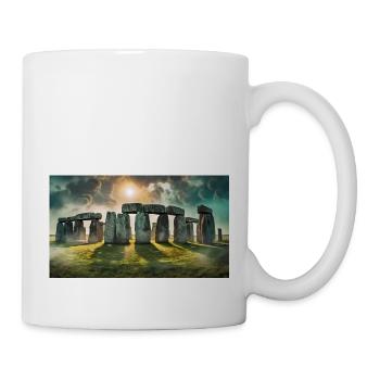 wunderschöne mythische Orte – Stonehenge - Tasse - Weiß - Rechts