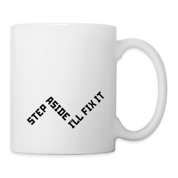 Treten Sie beiseite, ich werde es reparieren, um die Reparatur des Mechanikers zu reparieren - Tasse - Weiß - Rechts