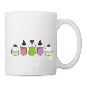 I Get By With A Little Help From Oils Natural Esse - Mug - white - Right