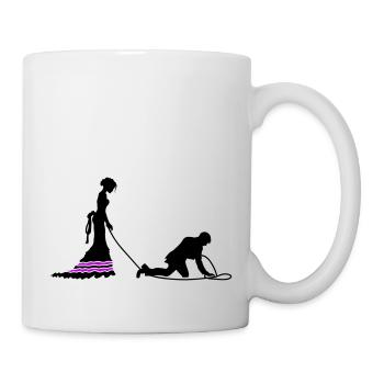 Wedding Newlyweds Leash - Mug - white - Right