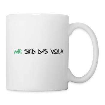 Wir sind das Volk - Tasse - Weiß - Rechts
