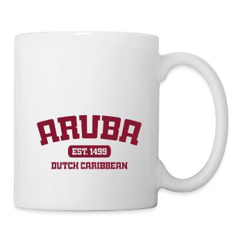 Aruba - Est. 1499 - Dutch Caribbean - Karibik - Tasse - Weiß - Rechts