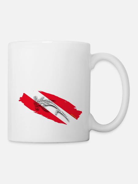 Shark Diving - Mug - white