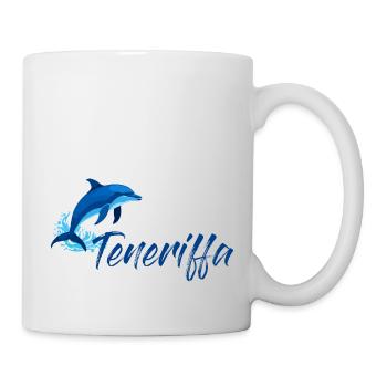 Vacances à Tenerife avec un dauphin - Mug blanc - blanc - Droite