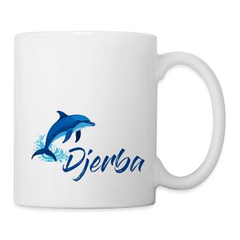 Urlaub auf Djerba mit Delfin Design - Tasse - Weiß - Rechts