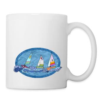 Segelboote - Tasse - Weiß - Rechts