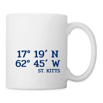 Saint Kitts Coordinates - Coordinates - Caribbean - Mug - white - Right