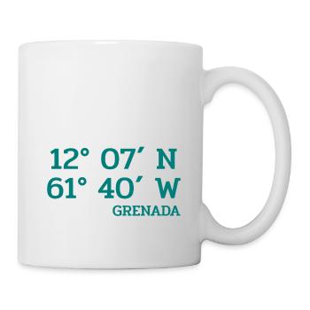 Grenada Coordinates - Coordinates - Caribbean - Mug - white - Right