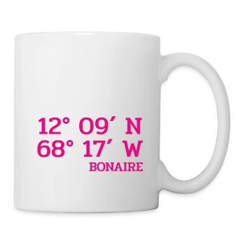 Bonaire Coordinates - Coordinates - Caribbean - Mug - white - Right