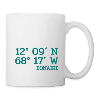 Bonaire Coordinates - Coordinates - Caribbean - Mug - white - Right