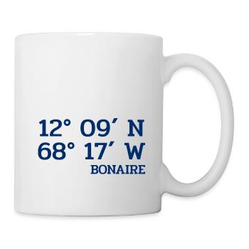 Bonaire Coordinates - Coordinates - Caribbean - Mug - white - Right