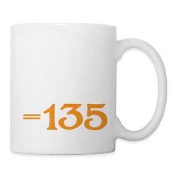 45 + 45 = 135 34 - Tasse - Weiß - Rechts