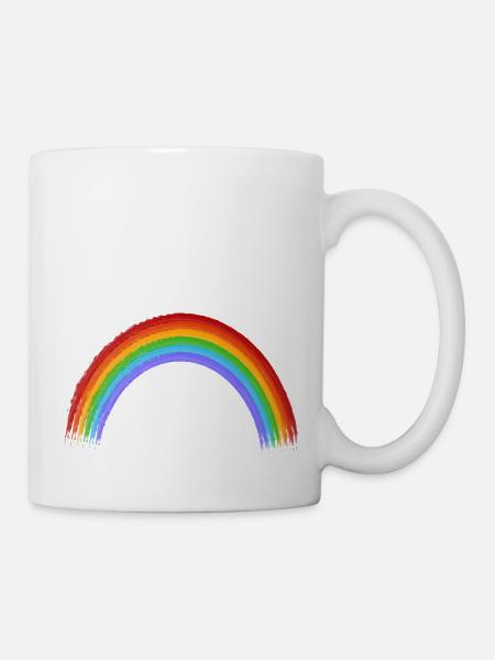 Gay Pride rainbow - Mug - white