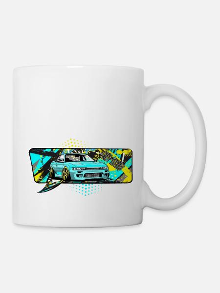 S13 Bande dessinée à bulles - Mug blanc - blanc