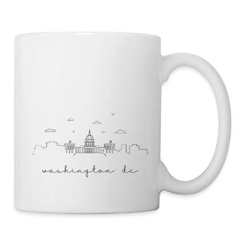 die Skyline von Washington DC. - Tasse - Weiß - Rechts