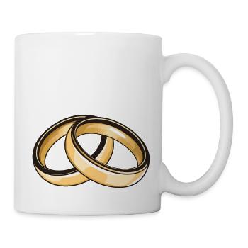 Wedding Wedding Rings - Mug - white - Right