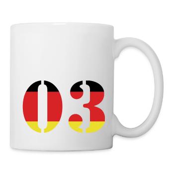 3 Number Jersey Germany - Mug - white - Right