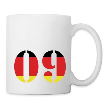 9 Numéro Jersey Allemagne - Mug blanc - blanc - Droite