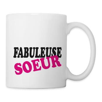 FABULEUSE SOEUR - Mug blanc - blanc - Droite