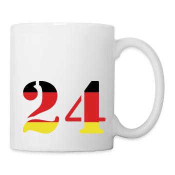 24 Number Jersey Germany - Mug - white - Right