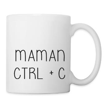 Mom Ctrl + C - Mama - Mug - white - Right
