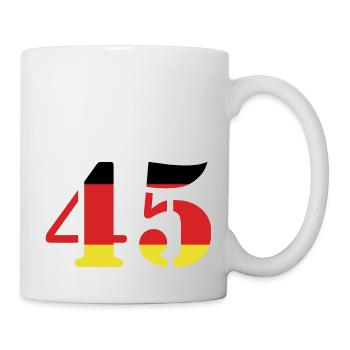 45 Numéro Jersey Allemagne - Mug blanc - blanc - Droite